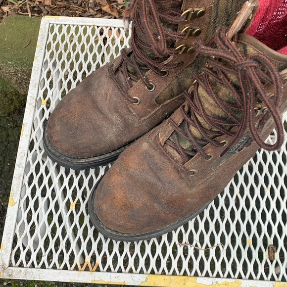 Northlake Boots Men 8.5 M Brown Leather Gore Tex Thinsulate Camo Hunting Work main image 6